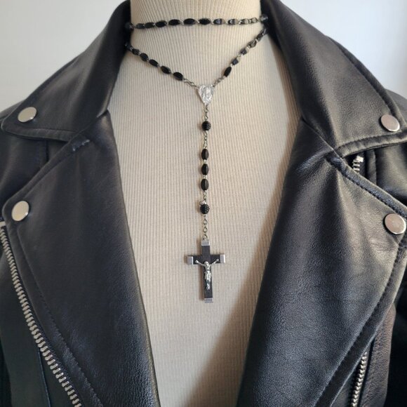 NWOT – Abercrombie & Fitch Black Faux Leather Moto Jacket (Size: M) - Picture 10 of 16